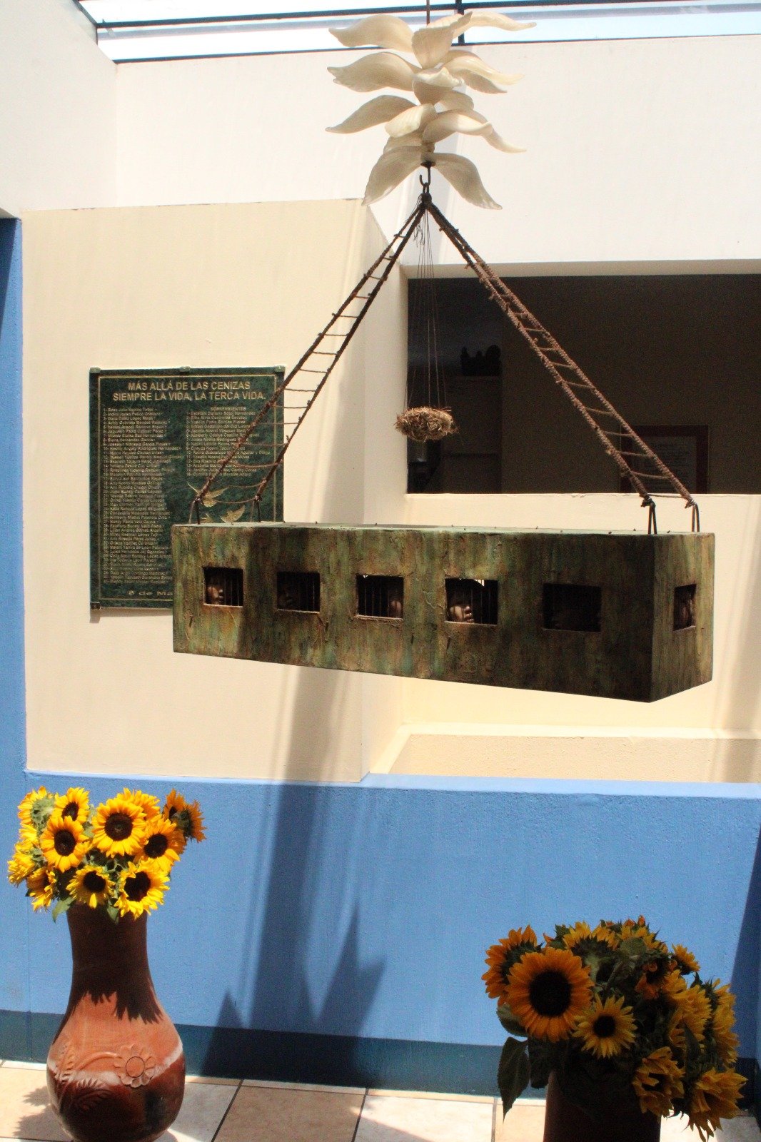  Escultura “Por ellas, nosotras”, de Nuni Canals en el sitio de la Memoria ubicado en La Alianza. Foto: cortesía La Alianza.  